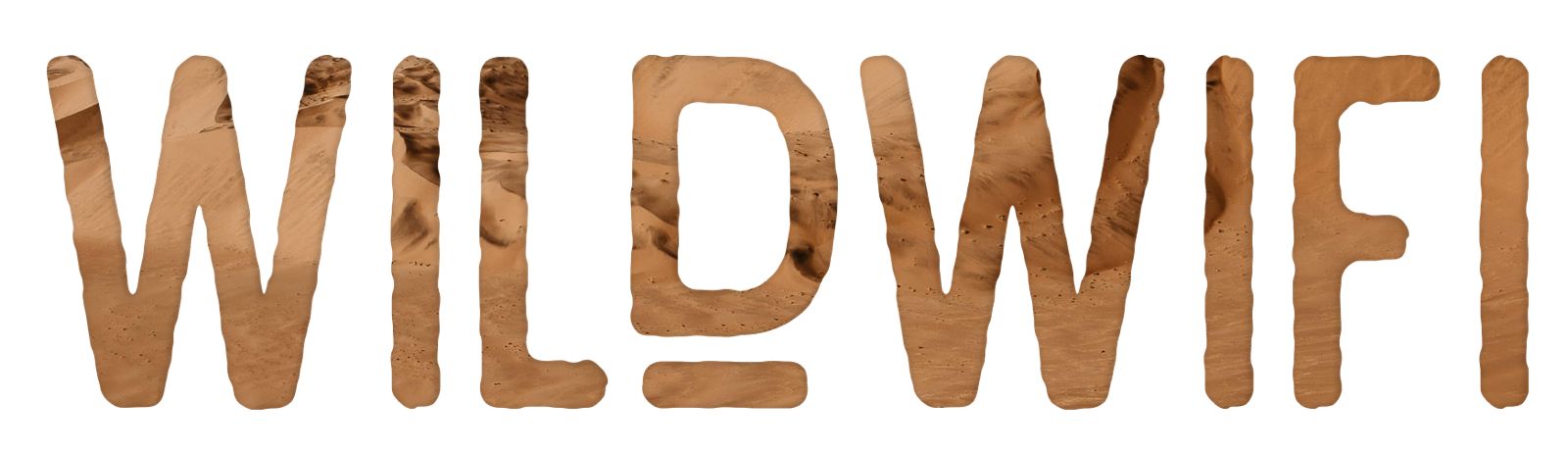 WildWifi logo filled with Namib desert dunes, Namibia safari and workation 2027